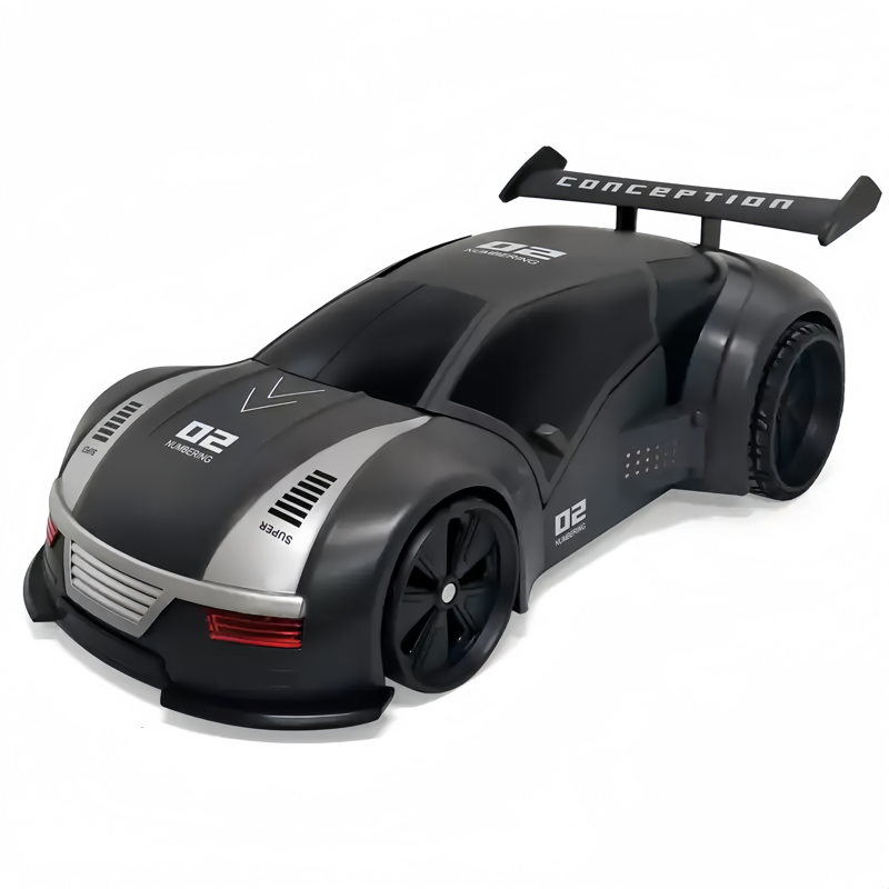 RC Missile Launcher Transforming Car (1/12) with Revolving Shooter, 2.4GHz Remote  Control, and LED Shooting Light